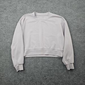 Lululemon Sweatshirt Womens 8 Softstreme Lavender Perfectly Oversized Crop Modal